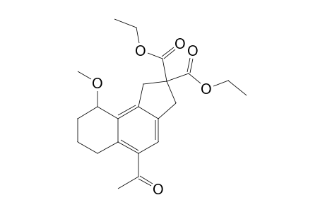 Diethyl 1,3,6,7,8,9-hexahydro-5-acetyl-9-methoxy-2H-cyclopenta[a]naphthalene-2,2-dicarboxylate