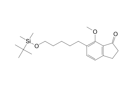 1H-Inden-1-one, 6-[5-[[(1,1-dimethylethyl)dimethylsilyl]oxy]pentyl]-2,3-dihydro-7-methoxy-