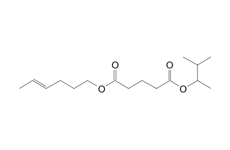 Glutaric acid, hex-4-en-1-yl 3-methylbut-2-yl ester