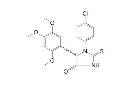 1-(p-CHLOROPHENYL)-2-THIO-5-(2,4,5-TRIMETHOXYBENZYLIDENE)HYDANTOIN