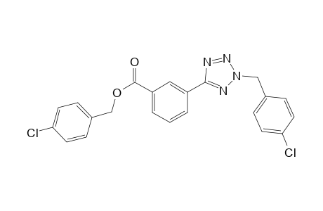 (4-chlorophenyl)methyl 3-[2-[(4-chlorophenyl)methyl]-1,2,3,4-tetrazol-5-yl]benzoate