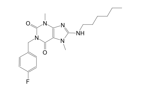 1-(4-fluorobenzyl)-8-(hexylamino)-3,7-dimethyl-3,7-dihydro-1H-purine-2,6-dione