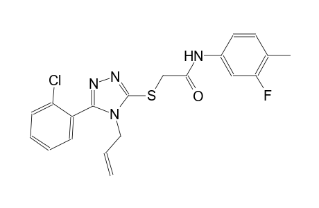 2-{[4-allyl-5-(2-chlorophenyl)-4H-1,2,4-triazol-3-yl]sulfanyl}-N-(3-fluoro-4-methylphenyl)acetamide