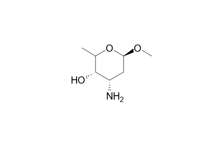 .alpha.-DL-ribo-Hexopyranoside, methyl 3-amino-2,3,6-trideoxy-