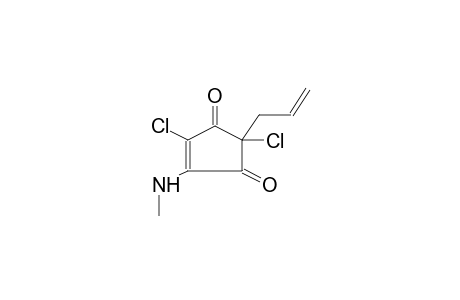 2,5-DICHLORO-4-METHYLAMINO-2-ALLYL-4-CYCLOPENTEN-1,3-DIONE