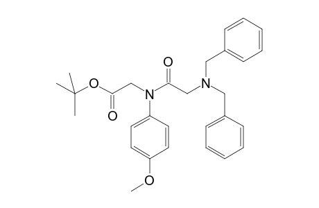 N-[(tert-Butoxycarbonyl)methyl]-N-(4-methoxyphenyl)(N',N'-dibenzylamino)acetamide