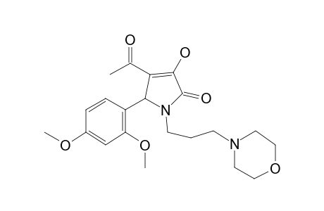 4-Acetyl-5-(2,4-dimethoxyphenyl)-3-hydroxy-1-[3-(4-morpholinyl)propyl]-1,5-dihydro-2H-pyrrol-2-one