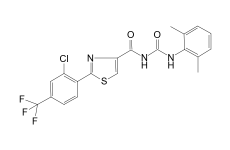 2-[2-chloranyl-4-(trifluoromethyl)phenyl]-N-[(2,6-dimethylphenyl)carbamoyl]-1,3-thiazole-4-carboxamide