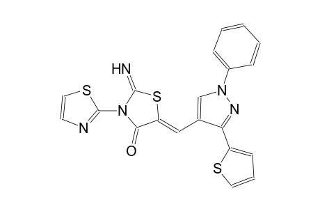 4-thiazolidinone, 2-imino-5-[[1-phenyl-3-(2-thienyl)-1H-pyrazol-4-yl]methylene]-3-(2-thiazolyl)-, (5Z)-