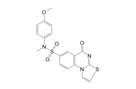 5H-Thiazolo[3,2-a]quinazoline-7-sulfonamide, N-(4-methoxyphenyl)-N-methyl-5-oxo-