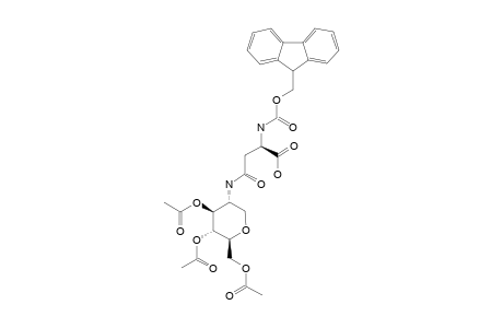 N-[9'-FLUORENYLMETHYL-OXYCARBONYL]-N-[3,4,6-TRI-O-ACETYL-1,5-ANHYDRO-2-DEOXY-GLUCITOL-2]-L-ASPARAGINE