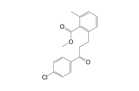 methyl 2-(3-(4-chlorophenyl)-3-oxopropyl)-6-methylbenzoate