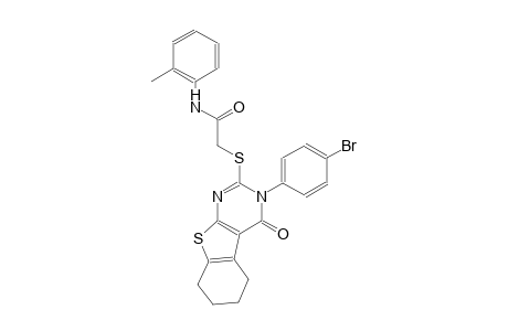 2-{[3-(4-bromophenyl)-4-oxo-3,4,5,6,7,8-hexahydro[1]benzothieno[2,3-d]pyrimidin-2-yl]sulfanyl}-N-(2-methylphenyl)acetamide