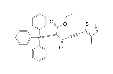 ETHYL-5-(3-METHYL-2-THIENYL)-3-OXO-2-TRIPHENYLPHOSPHORANYLIDENE-PENT-4-YNOATE