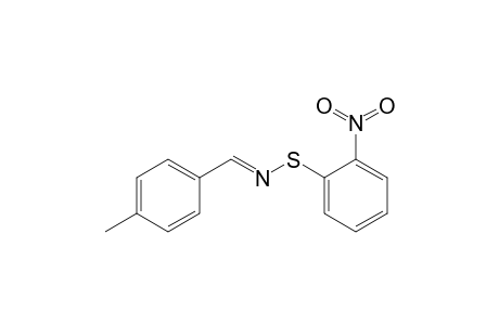 Benzenesulfenamide, N-[(4-methylphenyl)methylene]-2-nitro-