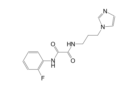 ethanediamide, N~1~-(2-fluorophenyl)-N~2~-[3-(1H-imidazol-1-yl)propyl]-