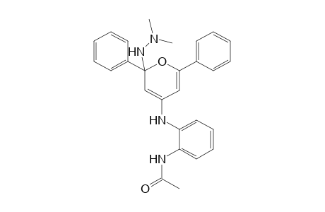 Acetamide, N-[2-[[2-(2,2-dimethylhydrazinyl)-2,6-diphenyl-2H-pyran-4-yl]amino]phenyl]-