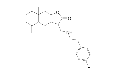 3-[[2-(4-fluorophenyl)ethylamino]methyl]-8a-methyl-5-methylene-3a,4,4a,6,7,8,9,9a-octahydro-3H-benzo[f]benzofuran-2-one