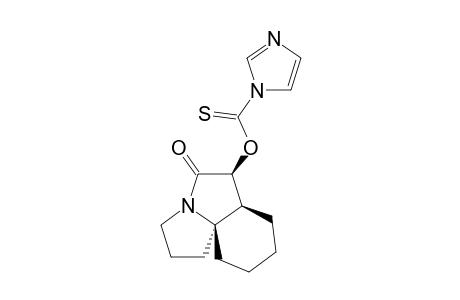 (1S*,6AR*,10AR*)-OCTAHYDRO-1-O-(IMIDAZOYLTHIOCARBONYL)-2H-CYCLOHEXA-[H]-PYRROLIZINE-2-ONE