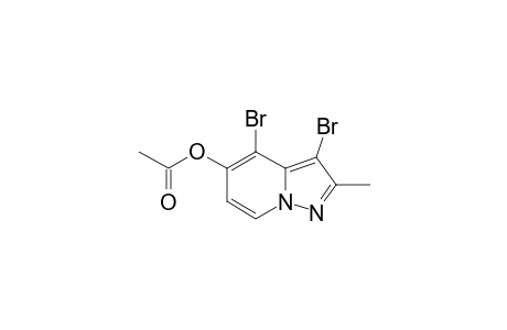 5-ACETOXY-3,4-DIBROMO-2-METHYLPYRAZOLO-[1,5-A]-PYRIDINE