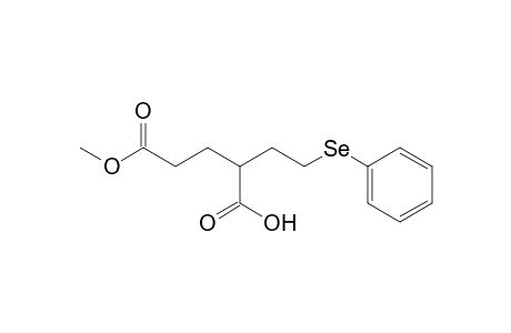 Methyl 4-carboxy-6-selenophenylhexanoate