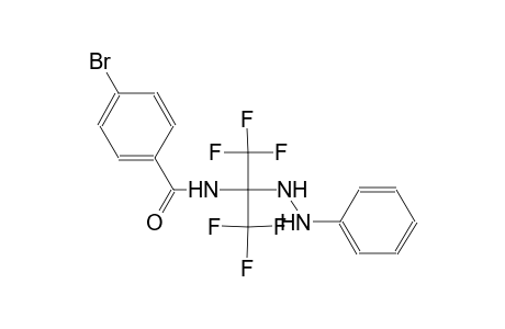 4-bromo-N-[2,2,2-trifluoro-1-(2-phenylhydrazino)-1-(trifluoromethyl)ethyl]benzamide