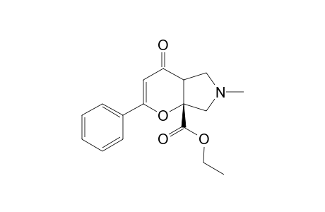 (7aR)-4-keto-6-methyl-2-phenyl-5,7-dihydro-4aH-pyrano[2,3-c]pyrrole-7a-carboxylic acid ethyl ester