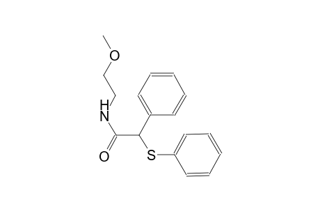 N-(2-methoxyethyl)-2-phenyl-2-(phenylsulfanyl)acetamide