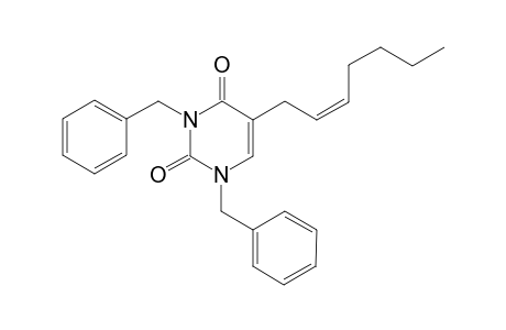 1,3-Dibenzyl-5-[(2)-2-heptenyl]uracil