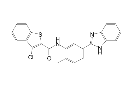 benzo[b]thiophene-2-carboxamide, N-[5-(1H-benzimidazol-2-yl)-2-methylphenyl]-3-chloro-