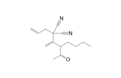 3-Butyl-4-methylene-5,5-biscyano-7-octen-2-one