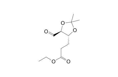 3-((4R,5S)-5-Formyl-2,2-dimethyl-[1,3]dioxolan-4-yl)-propionic acid ethyl ester