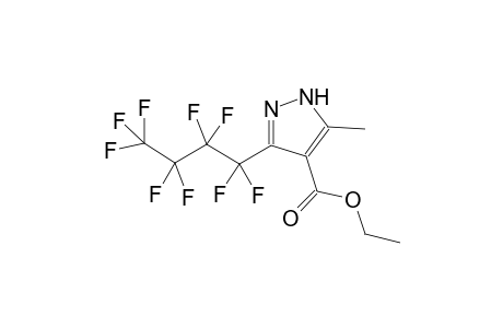 ethyl 5-methyl-3-(1,1,2,2,3,3,4,4,4-nonafluorobutyl)-1H-pyrazole-4-carboxylate