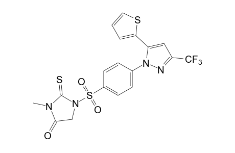 3-methyl-1-{{p-[5-(2-thienyl)-3-(trifluoromethyl)pyrazol-1-yl]phenyl]sulfonyl}-2-thiohydantoin