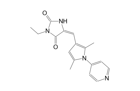 2,4-imidazolidinedione, 5-[[2,5-dimethyl-1-(4-pyridinyl)-1H-pyrrol-3-yl]methylene]-3-ethyl-, (5E)-