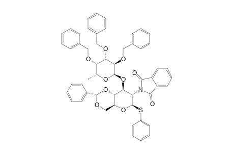 PHENYL-2,3,4-TRI-O-BENZYL-ALPHA-L-FUCOPYRANOSYL-(1->3)-4,6-O-BENZYLIDENE-2-DEOXY-2-PHTHALIMIDO-1-THIO-BETA-D-GLUCOPYRANOSIDE