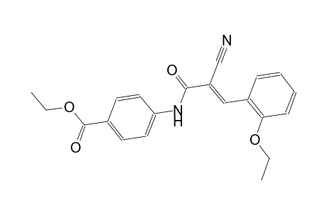 ethyl 4-{[(2E)-2-cyano-3-(2-ethoxyphenyl)-2-propenoyl]amino}benzoate