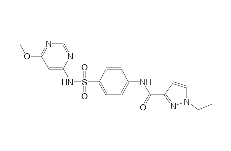 1-ethyl-N-(4-{[(6-methoxy-4-pyrimidinyl)amino]sulfonyl}phenyl)-1H-pyrazole-3-carboxamide