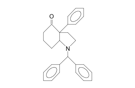 1-(Diphenyl-methyl)-4-oxo-3a-phenyl-cis-octahydro-indole