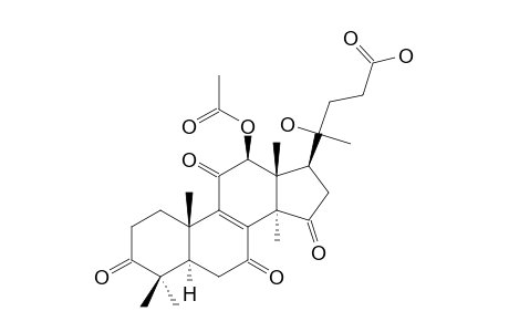 20-HYDROXYLUCIDENIC-ACID-D2;(20-XI)-12-BETA-ACETOXY-20-HYDROXY-3,7,11,15-TETRAOXO-25,26,27-TRISNORLANOST-8-EN-24-OIC-ACID