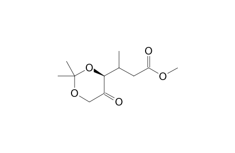Methyl (3S/R,4S)-3-(2,2-Dimethyl-5-oxo-1,3-dioxane-4-yl)butanoate