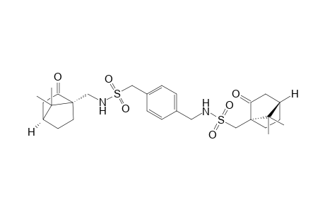 (1S,4S,1'S,4'S)-N-{4-(7',7'-Dimethyl-2'-oxobicyclo[2.2.1]hept-1'-ylmethylsulfonamidomethyl)benzyl}-7,7-dimethyl-2-oxobicyclo[2.2.1]hept-1-ylmethanesulfonamide