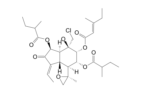 SONGARICALARIN_C;(3-S,3A-R,4-R,5-S,6-R,7-S,7A-S)-1-(1-ETHYLIDENE)-OCTAHYDRO-3,6-BIS-[(2-METHYLBUTANOYL)-OXY]-4-CHLOROMETHYL-4-HYDROXY