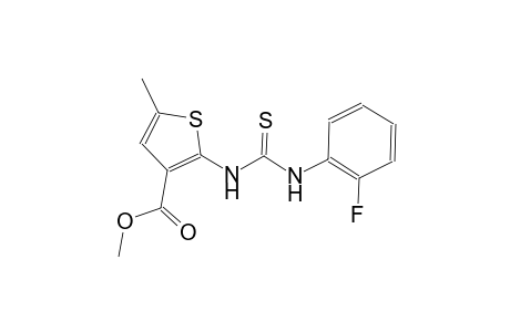 methyl 2-{[(2-fluoroanilino)carbothioyl]amino}-5-methyl-3-thiophenecarboxylate
