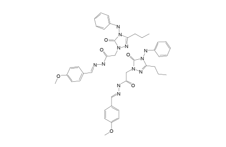 5-OXO-4-PHENYLAMINO-3-N-PROPYL-4,5-DIHYDRO-[1,2,4]-TRIAZOL-1-YL-ACETIC-ACID-PARA-METHOXYBENZYLIDENE-HYDRAZIDE