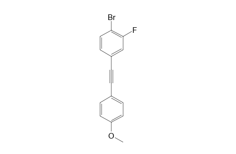 1-Bromo-2-fluoro-4-[2-(4-methoxyphenyl)ethynyl]benzene