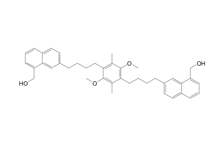 1,4-bis[4'-(8"-Hydroxymethyl-2"-naphthyl)butyl]-2,5-dimethoxy-3,6-dimethylbenzene