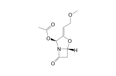 4-Oxa-1-azabicyclo[3.2.0]heptan-7-one, 2-(acetyloxy)-3-(2-methoxyethylidene)-, [2S-(2.alpha.,3Z,5.alpha.)]-