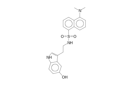1-Naphthalenesulfonamide, 5-(dimethylamino)-N-[2-(5-hydroxyindol-3-yl)ethyl]-
