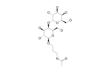 3-(N-ACETYLAMINOPROPYL)-4-O-(ALPHA-L-GALACTOPYRANOSYL)-BETA-D-GALACTOPYRANOSIDE